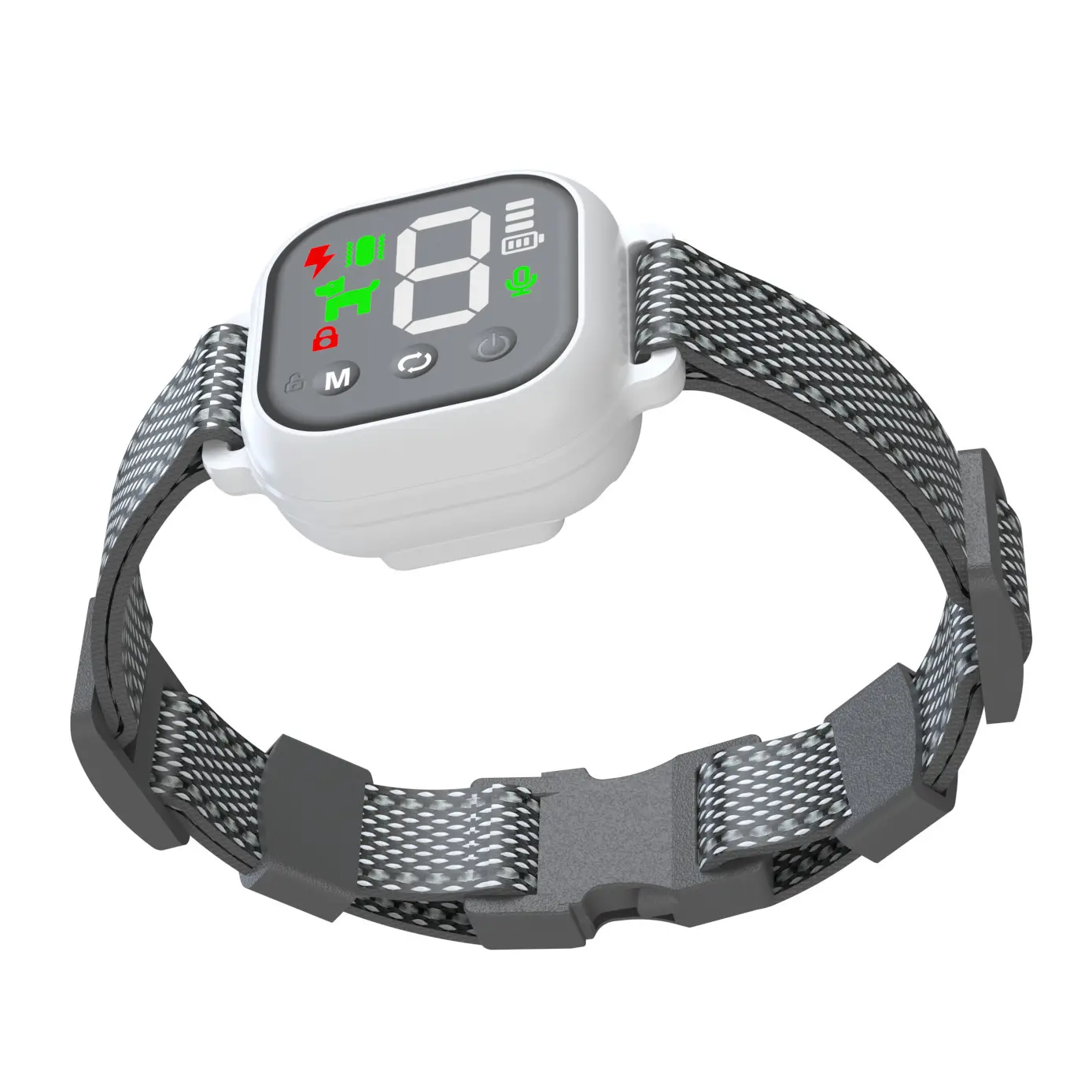 スマート吠え防止首輪（4つのモード付き、IP67防水） - ナイロン製犬用首輪 2