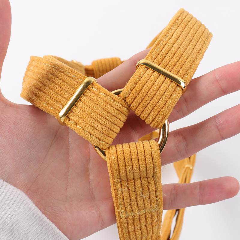 „OKEYPETS“ minkšti ir patogūs petnešos su logotipu ir O formos žiedu, skirtos velvetiniams šunų petnešų rinkiniui 11