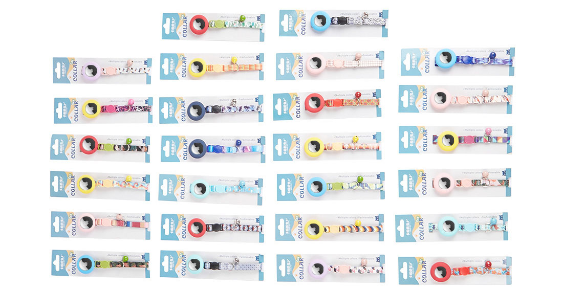 Collier pour chat Airtag neuf en gros avec coque de protection en silicone - Localisateur 9