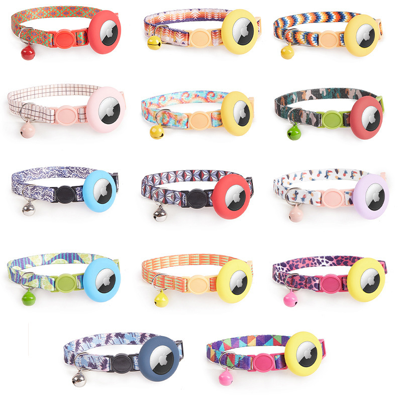 High Quality Luxury Anti-lost GPS Tracker Cat AirTag Collar 17