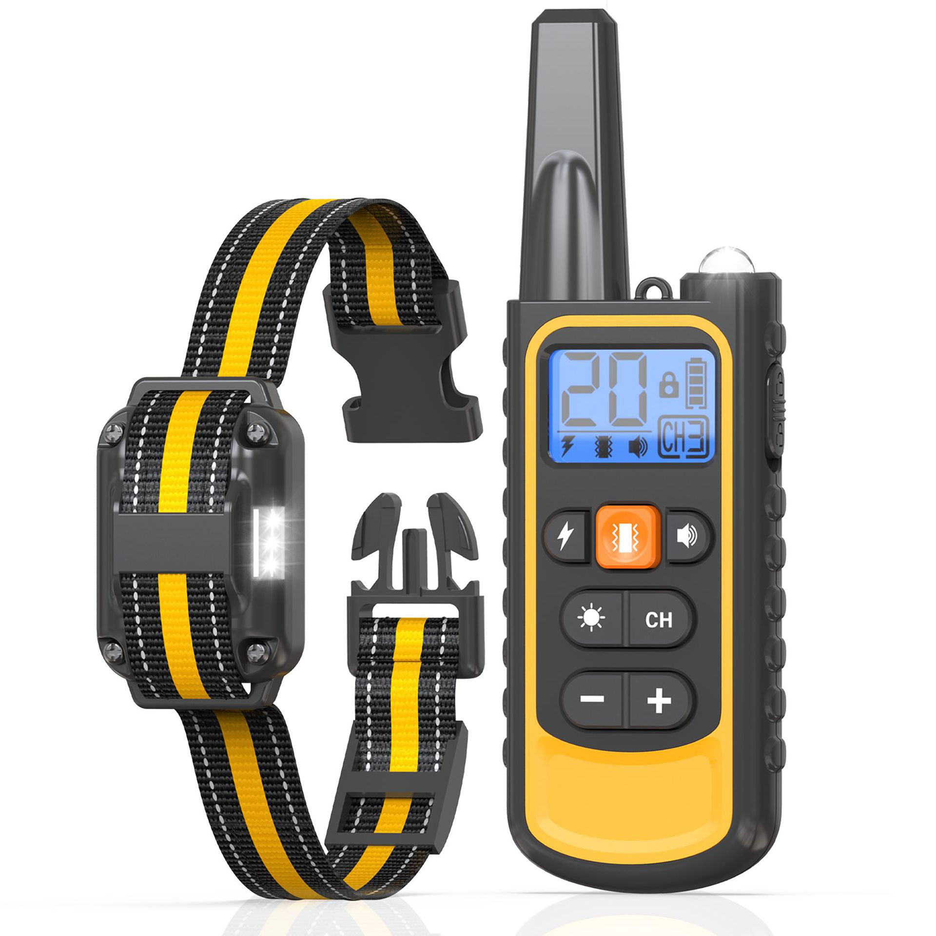 Collier anti-aboiements pour chien avec plusieurs modes, efficace pour stopper les aboiements. 7