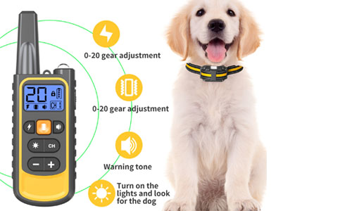 Collier de dressage rechargeable pour chien, 3 modes de dressage, collier anti-aboiement 14