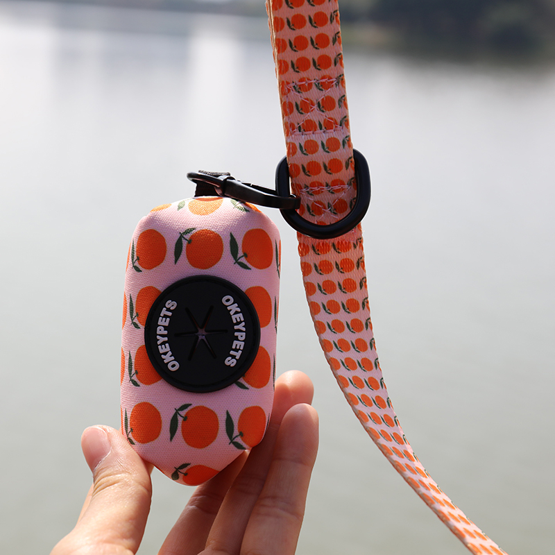 Porte-sacs à déjections canines OKEYPETS en néoprène pour promenades en extérieur 8