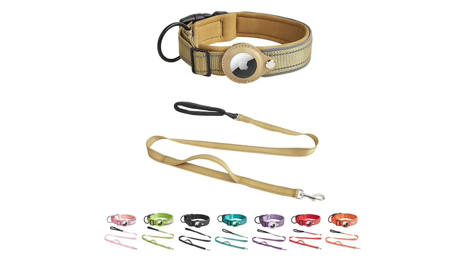 Ensemble collier et laisse GPS de dressage de luxe et ultra-résistant pour chien de taille moyenne à grande. 1