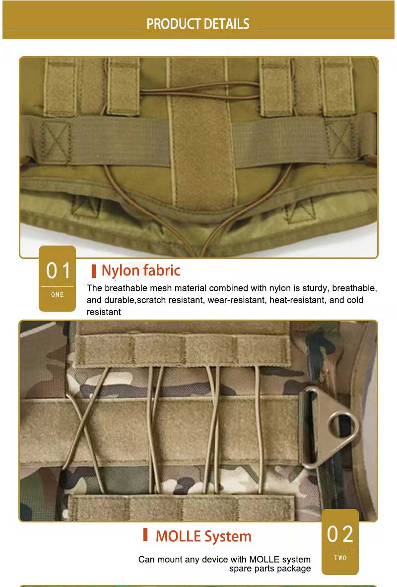 Harnais tactique anti-traction pour chien, avec poignée, pour chiens de taille moyenne, idéal pour l'entraînement et la promenade. 11