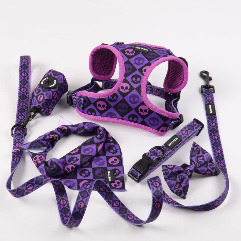 원스텝 강아지 하네스 세트, 탈출 방지 통기성 강아지 하네스 조끼 (강아지, 소형견, 중형견용) 23