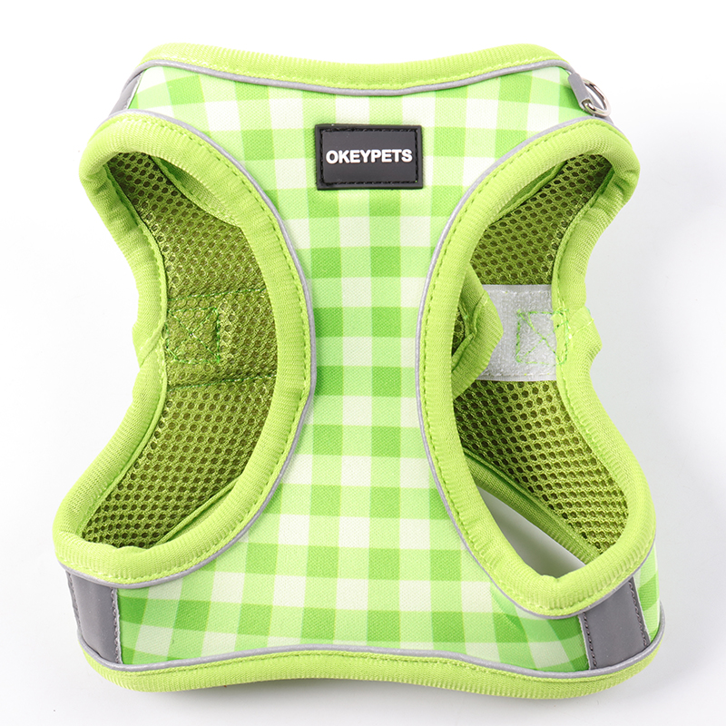 원스텝 강아지 하네스 세트, 탈출 방지 통기성 강아지 하네스 조끼 (강아지, 소형견, 중형견용) 12