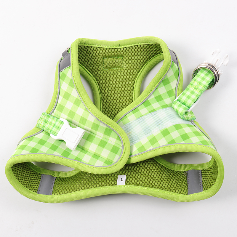 원스텝 강아지 하네스 세트, 탈출 방지 통기성 강아지 하네스 조끼 (강아지, 소형견, 중형견용) 13