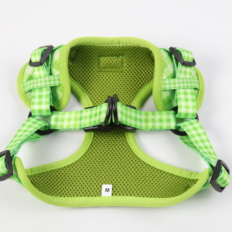 원스텝 강아지 하네스 세트, 탈출 방지 통기성 강아지 하네스 조끼 (강아지, 소형견, 중형견용) 11