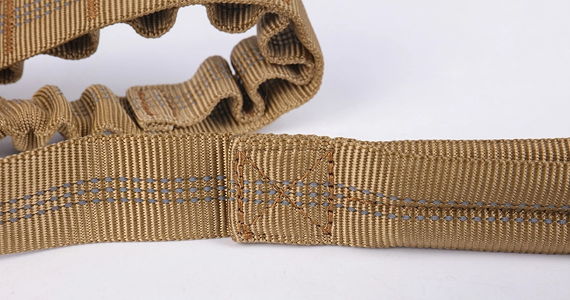 Okeypets Set de lesă și zgardă tactică pentru câini, zgardă reglabilă din nailon pentru antrenament militar și lesă elastică rezistentă 16