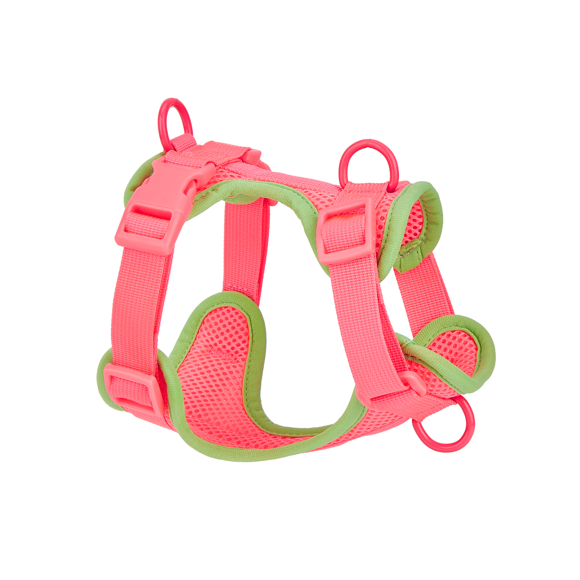 Harnais-gilet en maille pour chat et chien, coloré avec accessoires assortis. 8