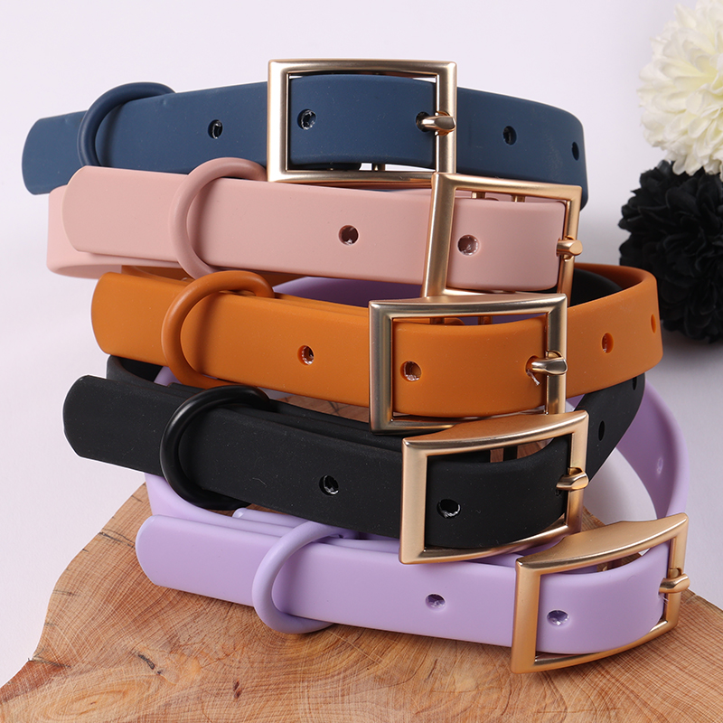 Collier pour chien en PVC, prix de gros, imperméable et pas cher, avec boucle à dégagement rapide. 19