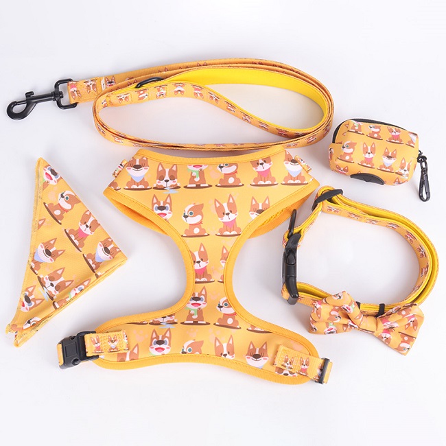 Harnais réversible anti-traction pour chien, gilet pour animaux de compagnie imprimé par sublimation, vente en gros 23