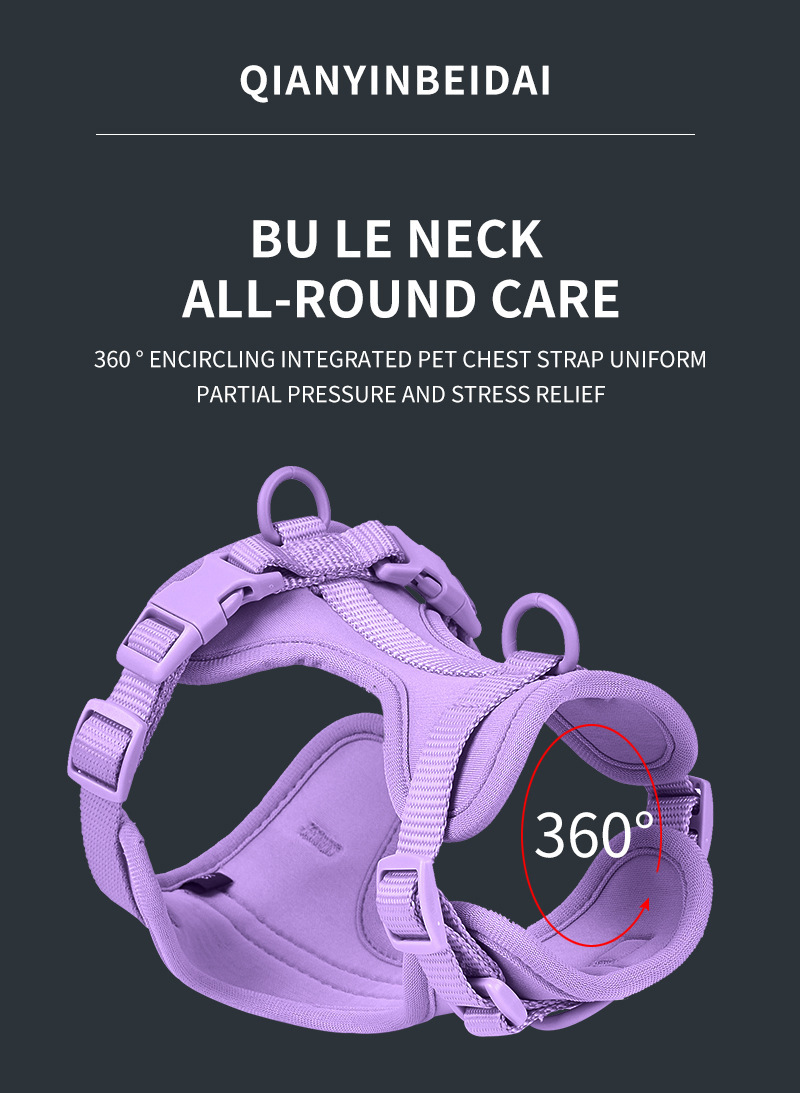 Harnais pour chien, collier, laisse, porte-sacs à déjections canines, fournisseur de produits colorés pour chiens, gilet anti-fugue pour chien, ensemble de harnais 24