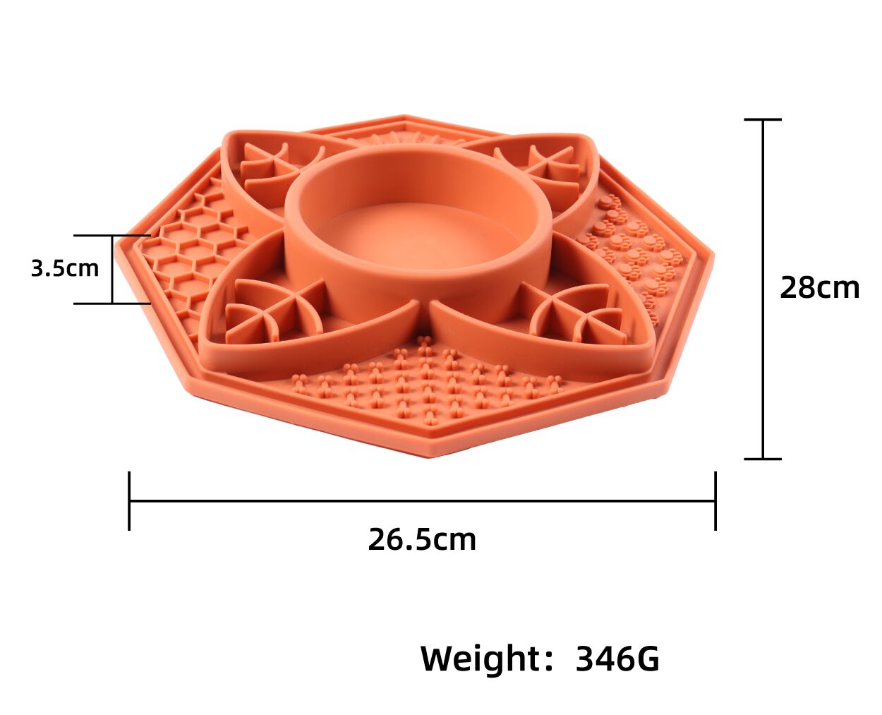 Gamelle anti-glouton pour chien mangeur rapide, en silicone alimentaire antidérapant. 8
