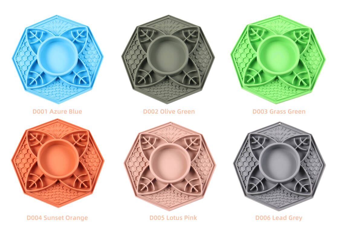 Gamelle anti-glouton pour chien mangeur rapide, en silicone alimentaire antidérapant. 9