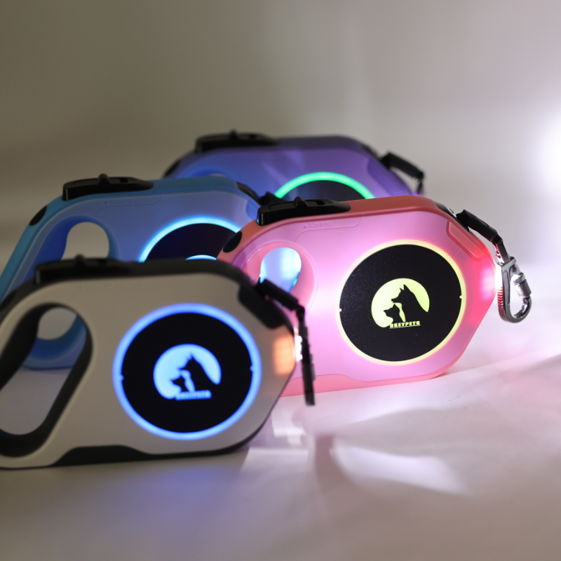 Laisse et collier lumineux LED pour chien, rechargeables et étanches, phosphorescents. 18