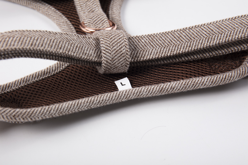 OKEYPETS Pettorina in tweed di alta qualità personalizzata, stile fashion, comoda e traspirante, per cani 5