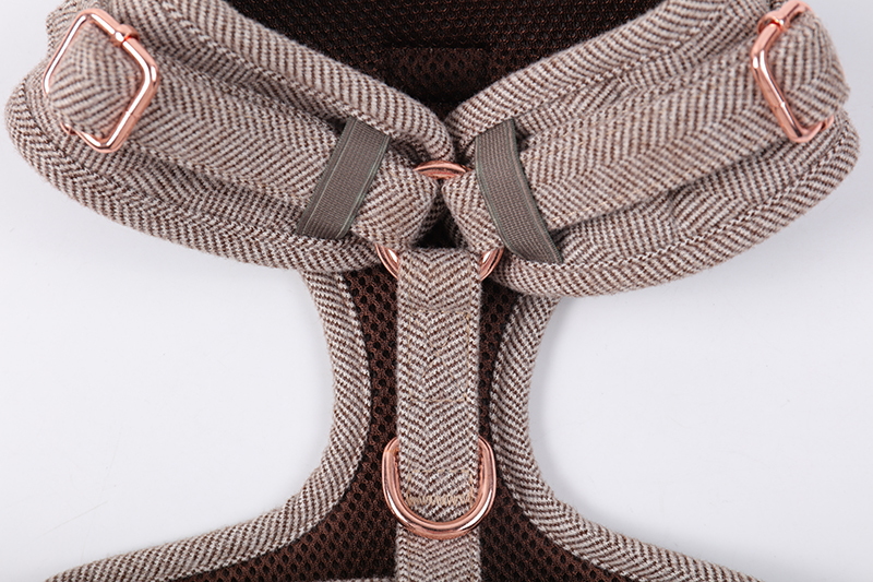 OKEYPETS Pettorina in tweed di alta qualità personalizzata, stile fashion, comoda e traspirante, per cani 7