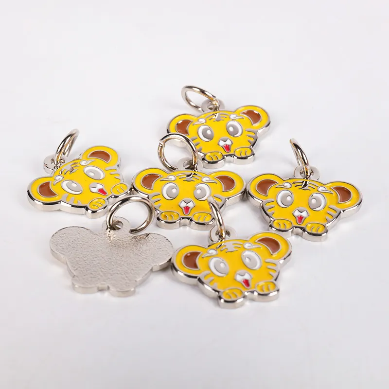 パーソナライズされたペットIDタグ - OKEYPETS 高級ネームネックレス 3