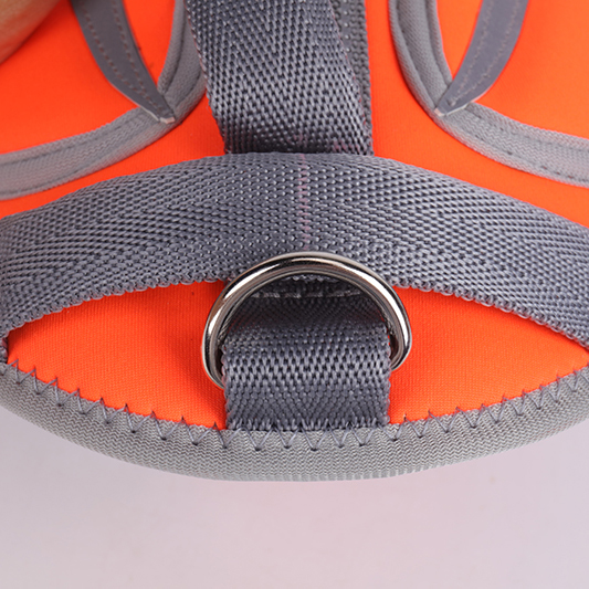 Colete salva-vidas impermeável para cães OKEYPETS, fabricado na China. Ideal para animais de estimação, este colete salva-vidas de neoprene é perfeito para cães e pode ser usado como maiô flutuante. 10