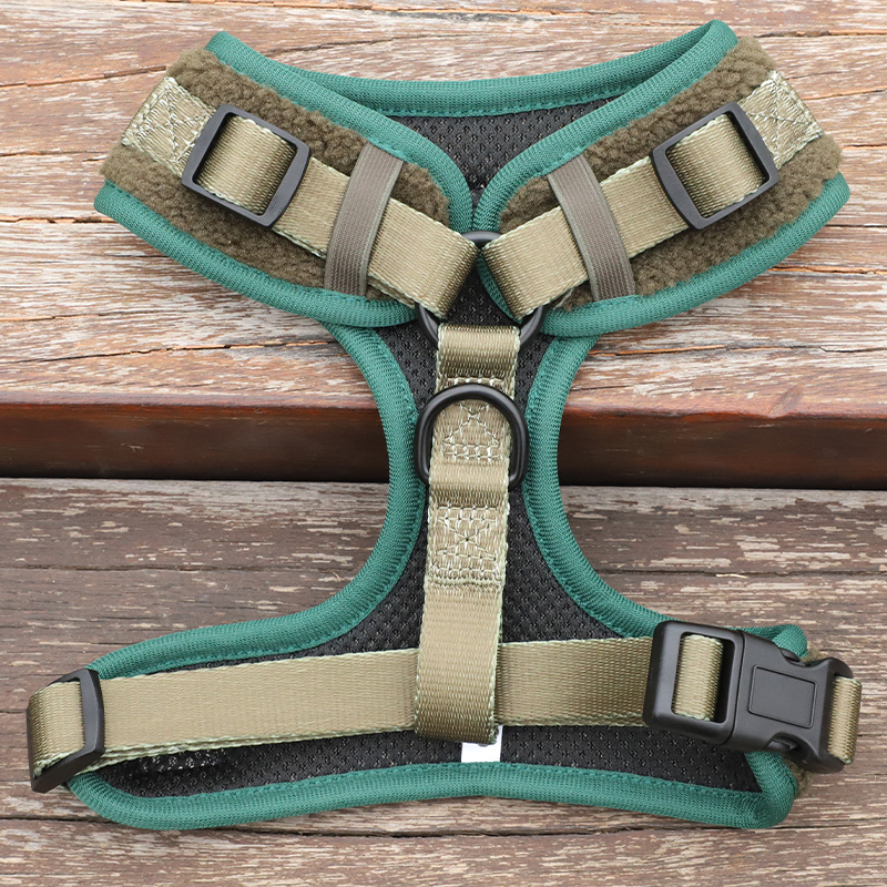 OKEYPETS vislabāk pārdotie elpojošie šerpu suņu siksnu komplekti ar vieglu rotaļu sietu maziem, vidēja izmēra suņiem 10