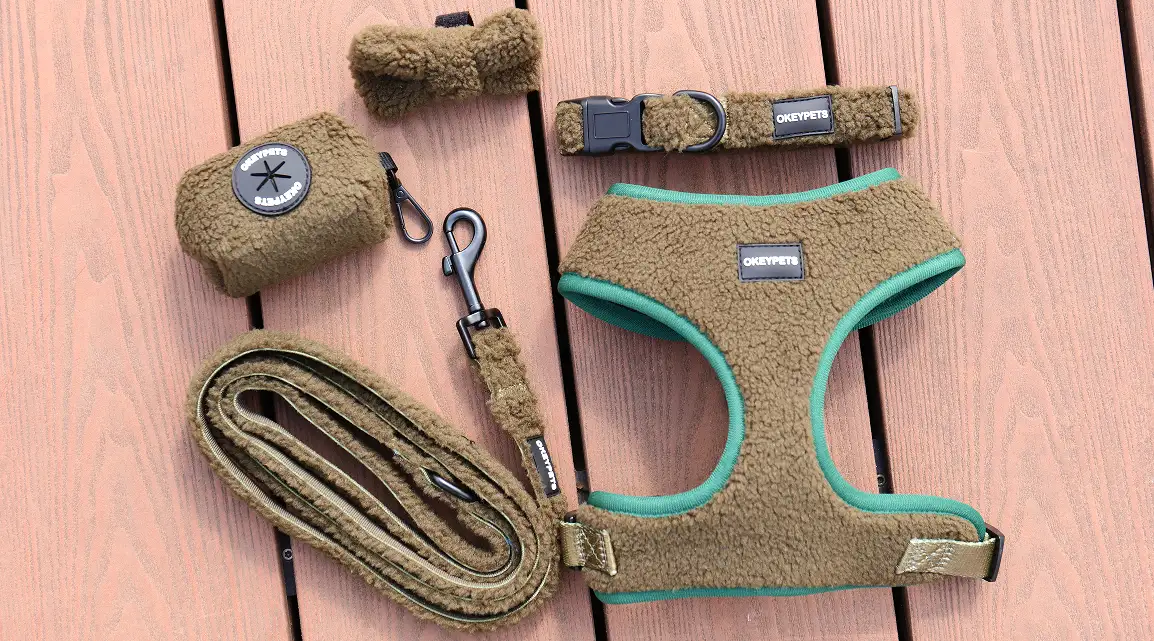 OKEYPETS vislabāk pārdotie elpojošie šerpu suņu siksnu komplekti ar vieglu rotaļu sietu maziem, vidēja izmēra suņiem 1