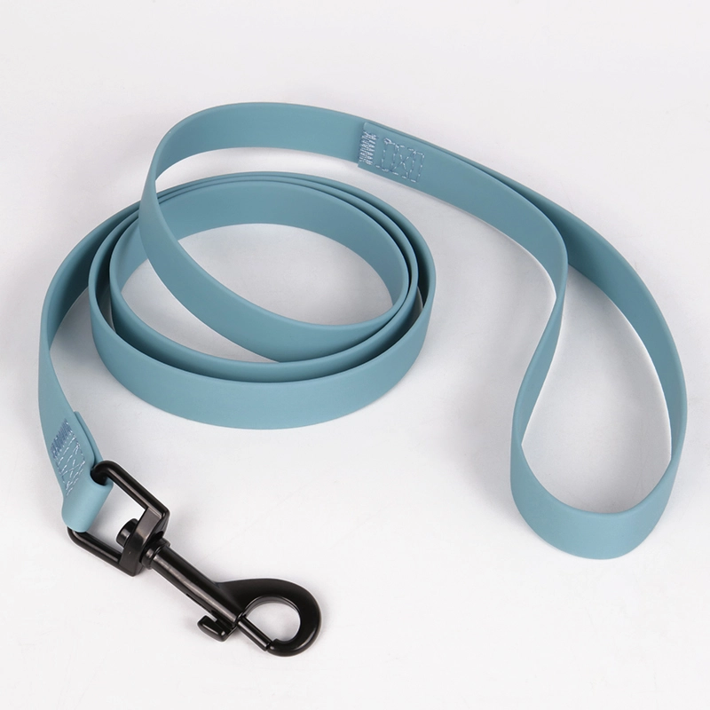 Collier pour chiot ajustable, résistant à l'usure et facile à nettoyer, en PVC bleu - OKEYPETS 8