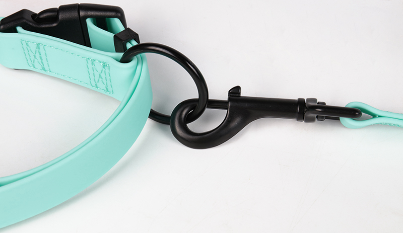 Čista zelena barva mehke PVC ovratnice za pse Udobna PVC prevleka za hišne ljubljenčke 10