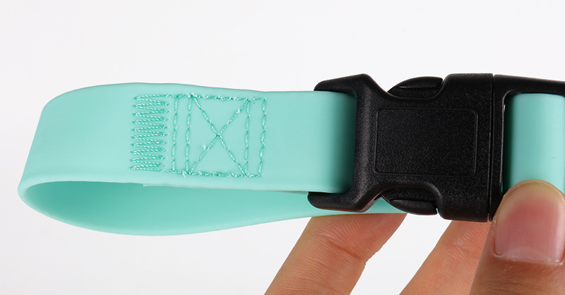 Čista zelena barva mehke PVC ovratnice za pse Udobna PVC prevleka za hišne ljubljenčke 12