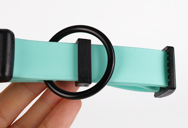 Čista zelena barva mehke PVC ovratnice za pse Udobna PVC prevleka za hišne ljubljenčke 11