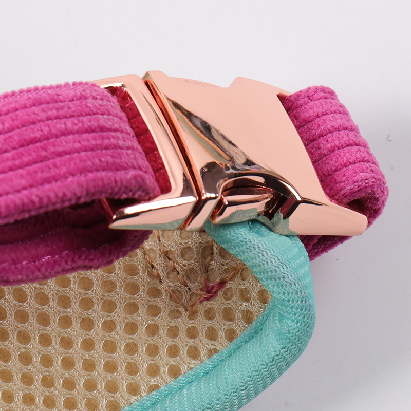 Harnais pour chien en velours côtelé souple et coloré 14