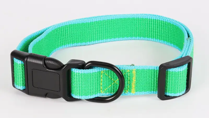 Collier écologique, confortable et doux pour animaux de compagnie OKEYPETS en bambou vert pour chats, chiens et chiots 1