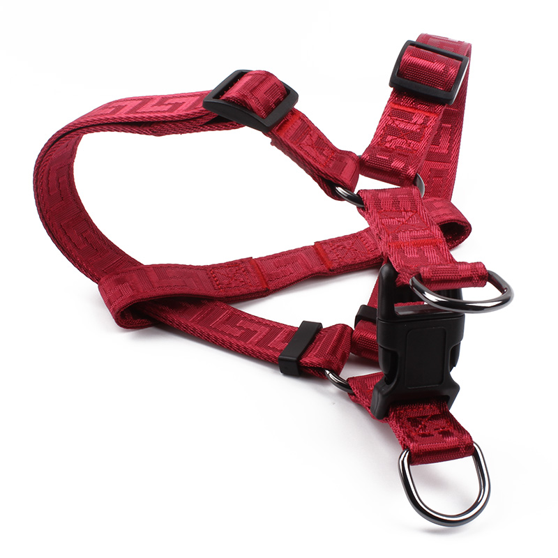 Fournisseur de harnais pour chiots : Harnais de course rouge à sangle réglable pour chiens 13