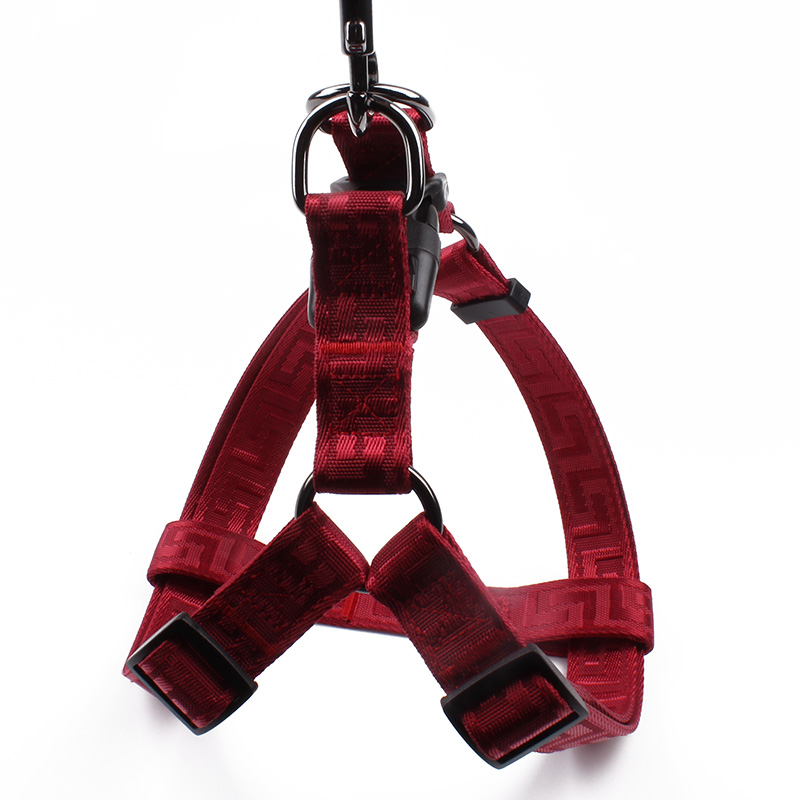 Fournisseur de harnais pour chiots : Harnais de course rouge à sangle réglable pour chiens 9