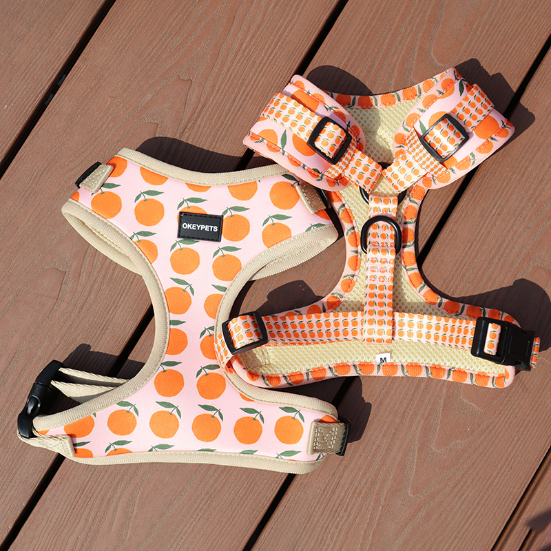 Harnais pour chien en néoprène, petit modèle, sublimation, respirant, avec attache avant. 9