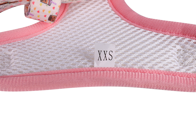 Fabricant de harnais pour chiens à attache avant - Harnais-gilet pour chien en néoprène à motif rose en vente 11