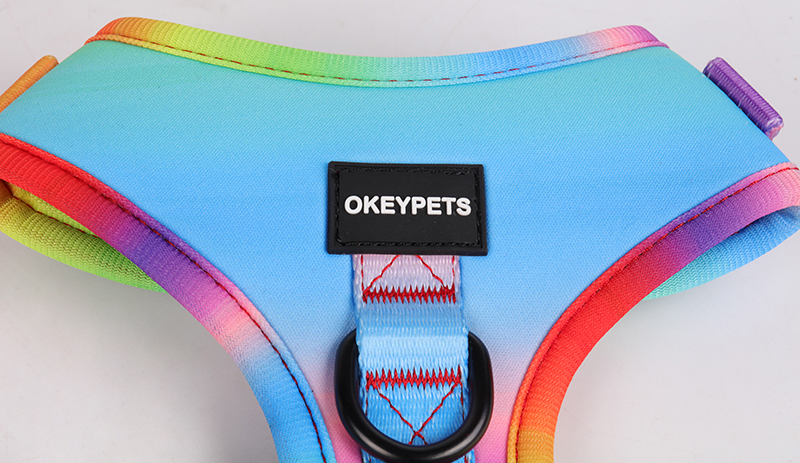 Harnais coloré pour chiot OKEYPETS, harnais de poitrine en maille douce et respirante pour chien 11