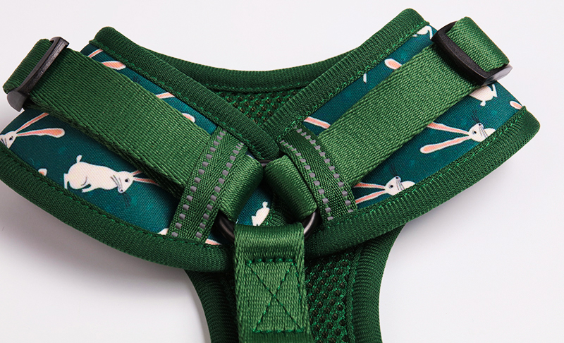 Harnais de poitrine pour chien en maille imprimée OKEYPETS, gilet pour chien avec ouverture rembourrée au niveau du cou 12