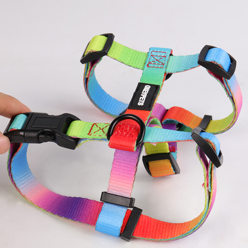 Harnais pour chien OKEYPETS résistant en polyester avec boucle métallique. 6