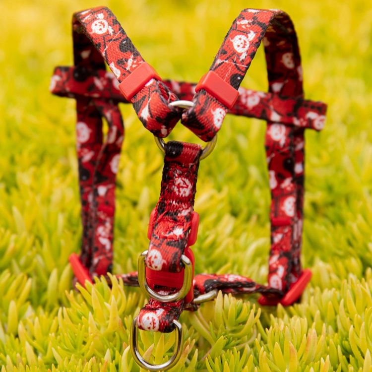 OKEYPETS Beg Galas Boleh Laras Gaya Panas Pemindahan Sublimasi Pereka Kartun Comel Halloween Anjing Abah-abah Untuk Anjing Yang Kuat 7