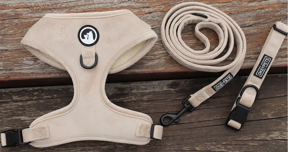 OKEYPETS Harnais chauds en velours pour chiots - Fabricant de harnais en velours pour animaux de compagnie 1