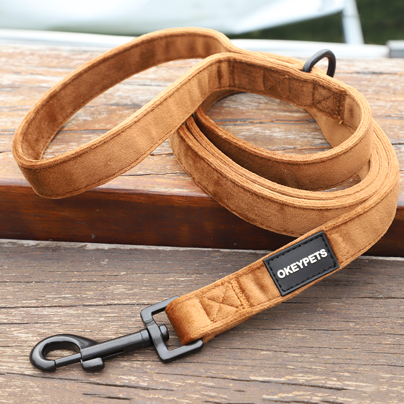 OKEYPETS Harnais chauds en velours pour chiots - Fabricant de harnais en velours pour animaux de compagnie 14