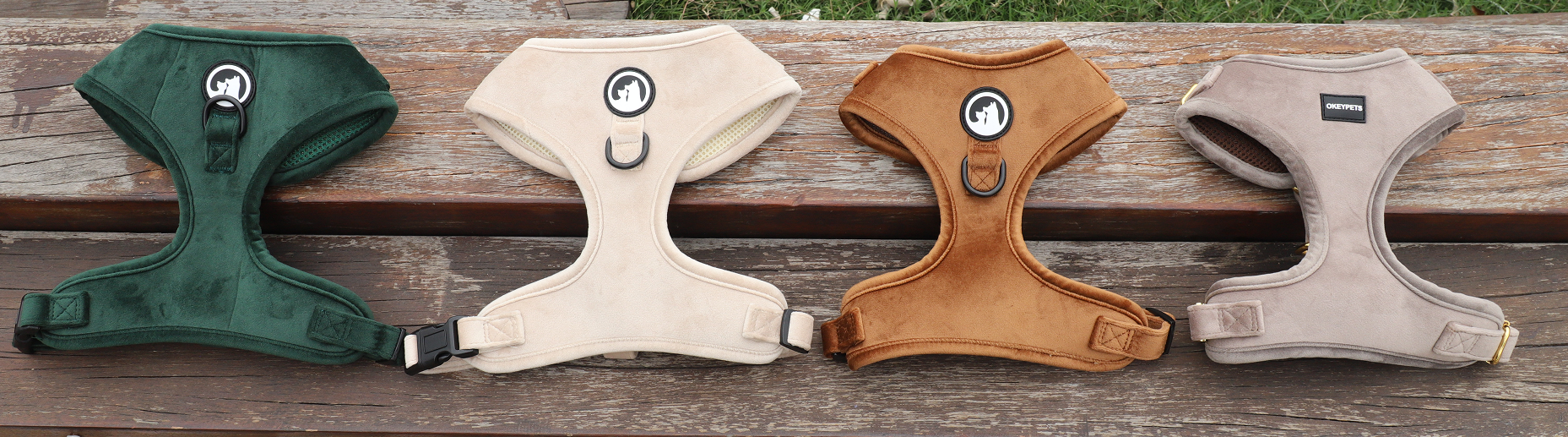 OKEYPETS Harnais chauds en velours pour chiots - Fabricant de harnais en velours pour animaux de compagnie 8