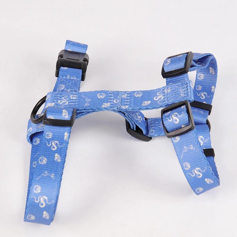 OKEYPETS Accessoires pour animaux de compagnie design et mode - Sangle en polyester à motifs imprimés - Harnais en H facile à marcher pour chiens 9