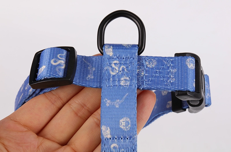 OKEYPETS Accessoires pour animaux de compagnie design et mode - Sangle en polyester à motifs imprimés - Harnais en H facile à marcher pour chiens 13