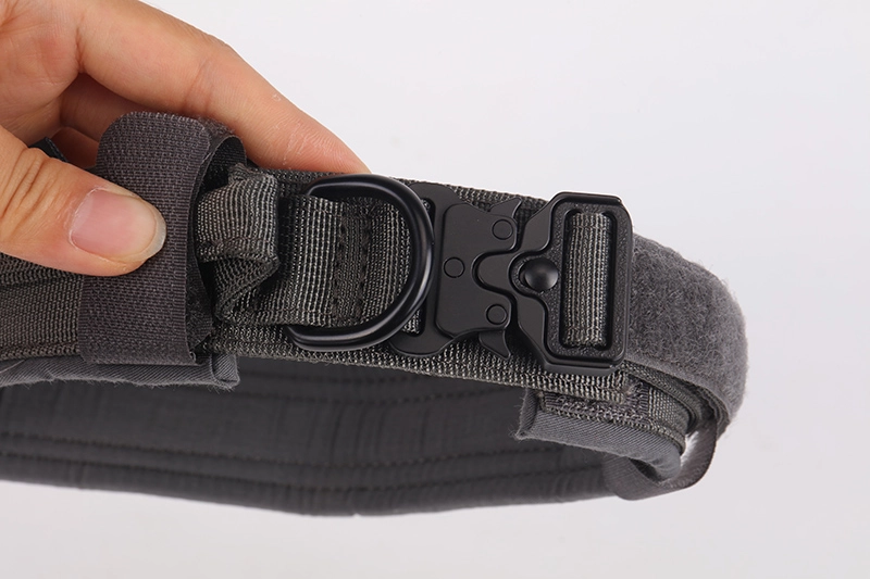 OKEYPETS Fabricant de colliers pour chiens Collier tactique militaire en nylon pour chiens de grande taille 14