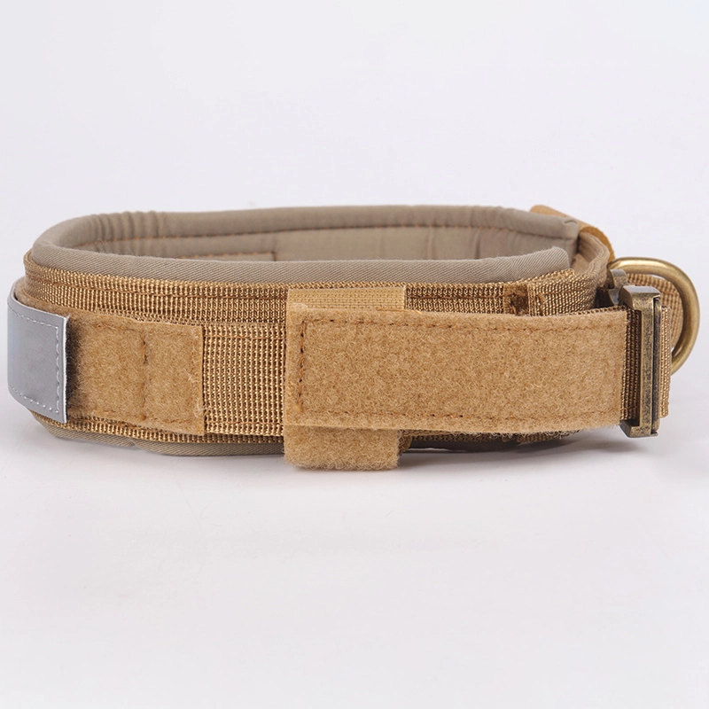 Collier tactique de dressage militaire ajustable en nylon Okeypets pour chiens 13