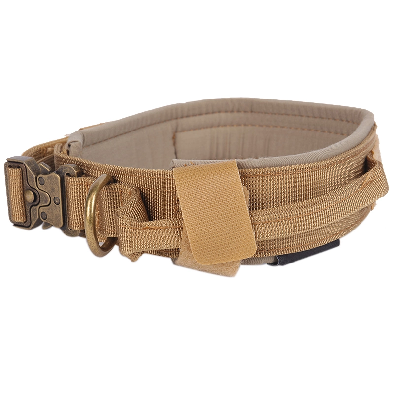 Collier tactique de dressage militaire ajustable en nylon Okeypets pour chiens 11