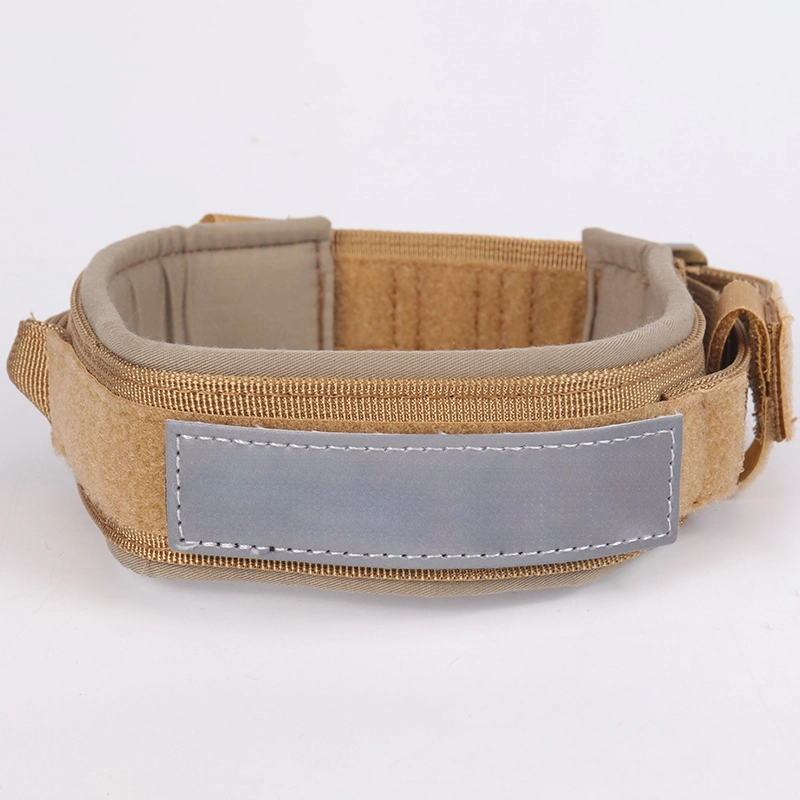 Collier tactique de dressage militaire ajustable en nylon Okeypets pour chiens 17